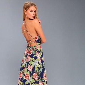 Lulus Floral Maxi Dress, Worn only once